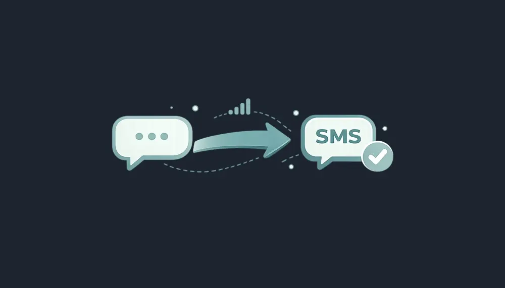 what does sent by SMS mean